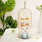 22-Inch Gold 3 Tier Metal Mirror Glass Hanging Bird Cage CUPCAKE STAND Party